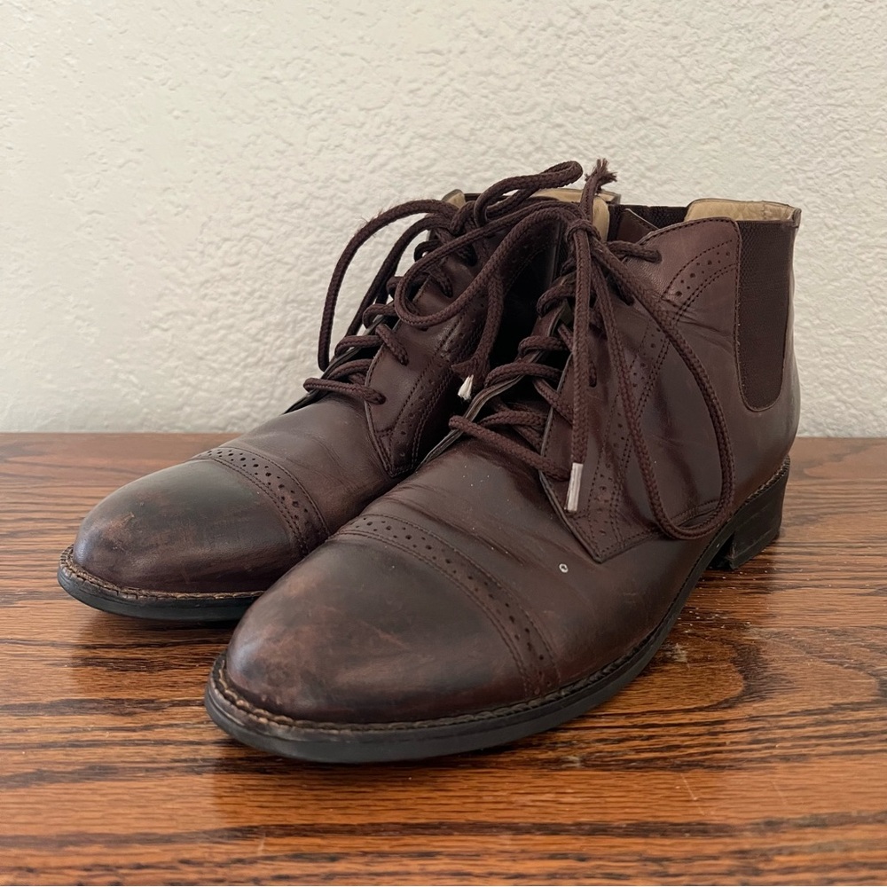 Ariat Women's Boots 91726 Brown Leather Cap Toes Bootie Shoes Size 8.5
